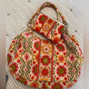 Vera Bradley large handbag & wallet